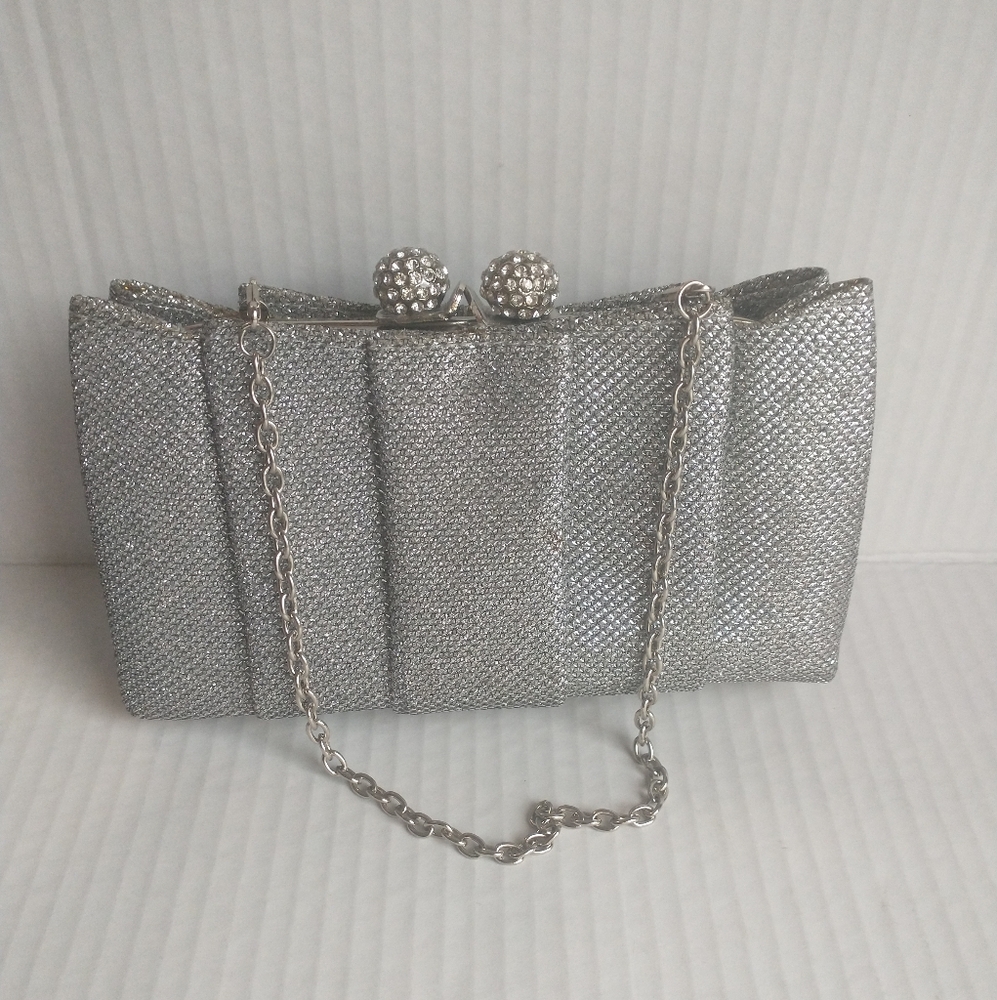 Mon Cheri Handbag In Black Shimmer Sparkle Shimmer Bling